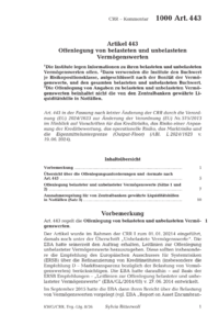 Dokument Artikel 443 Offenlegung von belasteten und unbelasteten Verm&ouml;genswerten