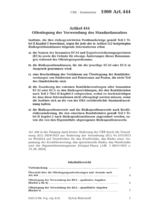 Dokument Artikel 444 Offenlegung der Verwendung des Standardansatzes