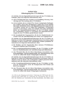 Dokument Artikel 445a Offenlegung des CVA-Risikos