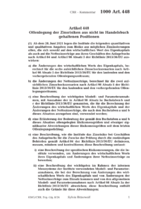 Dokument Artikel 448 Offenlegung der Zinsrisiken aus nicht im Handelsbuch gehaltenen Positionen