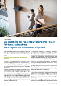 Dokument Die R&uuml;ckkehr der Pr&auml;senzkultur und ihre Folgen f&uuml;r den Arbeitsschutz