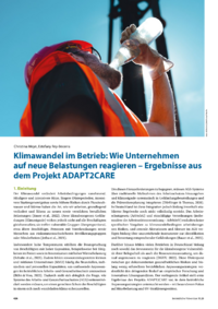 Dokument Klimawandel im Betrieb