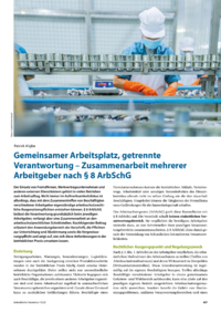 Dokument Gemeinsamer Arbeitsplatz, getrennte Verantwortung