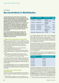 Dokument Barrierefreiheit in Wahllokalen