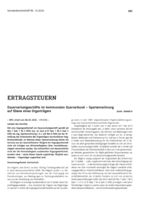 Dokument Dauerverlustgesch&auml;fte im kommunalen Querverbund &ndash; Spartenrechnung auf Ebene eines Organtr&auml;gers