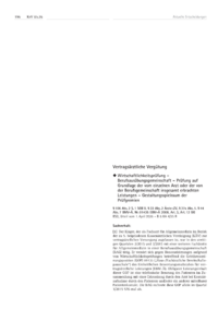 Dokument Wirtschaftlichkeitspr&uuml;fung &ndash; Berufsaus&uuml;bungsgemeinschaft &ndash; Pr&uuml;fung auf Grundlage der vom einzelnen Arzt oder der von der Berufsgemeinschaft insgesamt erbrachten Leistungen &ndash; Gestaltungsspielraum der Pr&uuml;fgremien
