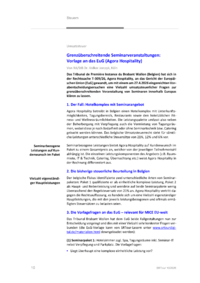 Dokument Grenz&uuml;berschreitende Seminarveranstaltungen: Vorlage an das EuG (Agora Hospitality)