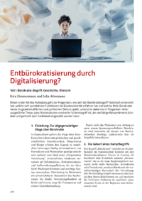 Dokument Entb&uuml;rokratisierung durch Digitalisierung?