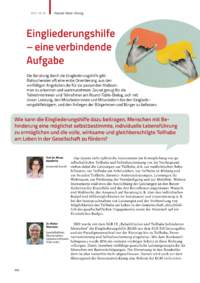 Dokument Eingliederungshilfe &ndash; eine verbindende Aufgabe