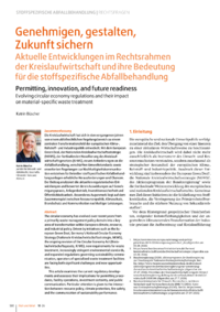 Dokument Genehmigen, gestalten, Zukunft sichern