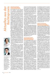 Dokument Aktuelles aus der Rechtspraxis