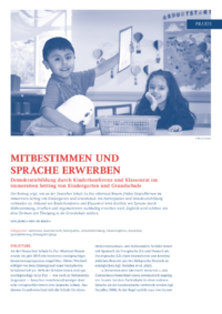 Dokument Mitbestimmen und Sprache erwerben
