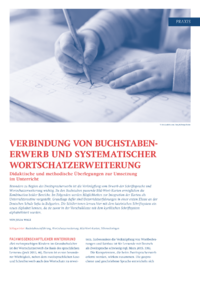 Dokument Verbindung von Buchstabenerwerb und systematischer Wortschatzerweiterung