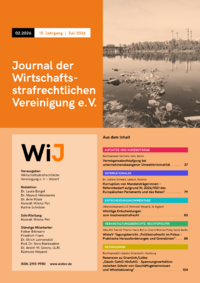 Dokument WiJ - Journal der Wirtschaftsstrafrechtlichen Vereinigung e.V. Ausgabe 02 2026