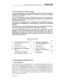 Dokument SGB IX Erläuterungen: § 88 Entscheidung des Integrationsamtes
