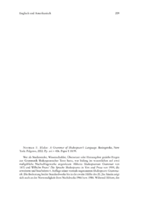 Dokument Norman F. Blake: A Grammar of Shakespeare’s Language.