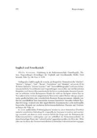 Dokument Aleida Assmann: Einführung in die Kulturwissenschaft. Grundbegriffe, Themen, Fragestellungen