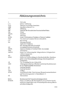 Dokument Abkürzungsverzeichnis