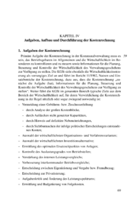 Dokument Aufgaben, Aufbau und Durchführung der Kostenrechnung