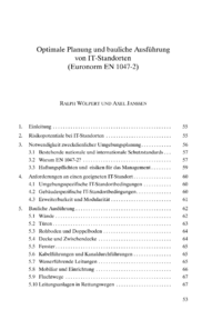 Dokument Optimale Planung und bauliche Ausführung von IT-Standorten (Euronorm EN 1047-2)