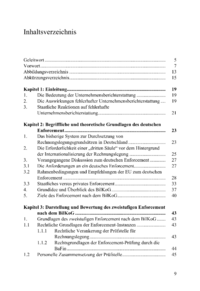 Dokument Inhaltsverzeichnis