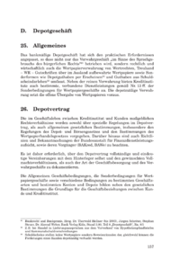 Dokument Depotgeschäft