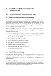 Dokument EUREX-Geschäfte/Ausländische Terminbörsen