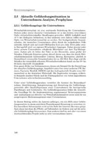 Dokument Aktuelle Gefährdungssituation in Unternehmen: Analyse, Prophylaxe