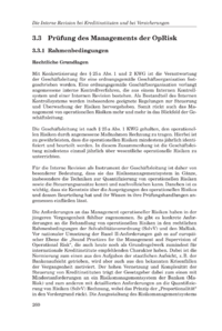 Dokument Prüfung des Managements der OpRisk