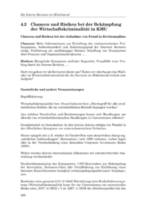 Dokument Chancen und Risiken bei der Bekämpfung der Wirtschaftskriminalität in KMU