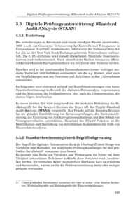 Dokument Digitale Prüfungsunterstützung: STandard Audit ANalysis (STAAN)