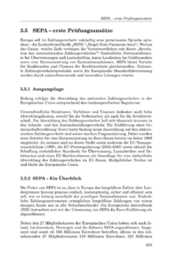 Dokument SEPA – erste Prüfungsansätze