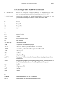 Dokument Abkürzungsverzeichnis