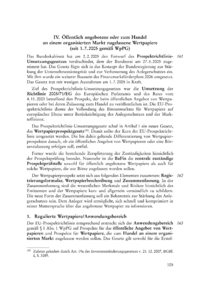 Dokument Öffentlich angebotene oder zum Handel an einem organisierten Markt zugelassene Wertpapiere (seit 1. 7. 2005 gemäß WpPG)