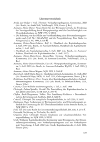 Dokument Literaturverzeichnis