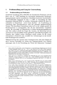Dokument Problemstellung und Gang der Untersuchung