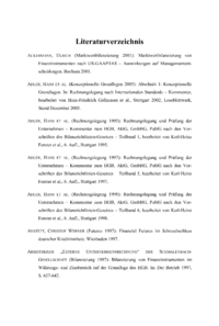 Dokument Literaturverzeichnis