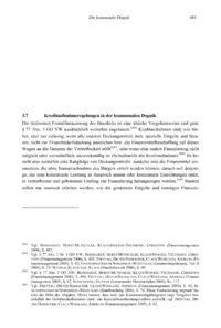 Dokument Kreditaufnahmeregelungen in der kommunalen Doppik