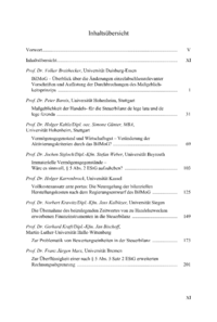 Dokument Inhaltsübersicht