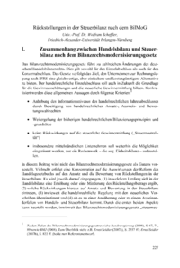 Dokument Rückstellungen in der Steuerbilanz nach dem BilMoG