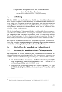 Dokument Umgekehrte Ma&szlig;geblichkeit und latente Steuern