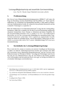 Dokument Leistungsfähigkeitsprinzip und steuerliche Gewinnermittlung