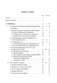 Dokument Inhaltsverzeichnis