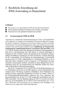 Dokument Rechtliche Einordnung der IFRS-Anwendung in Deutschland