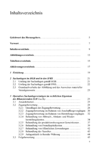 Dokument Inhaltsverzeichnis