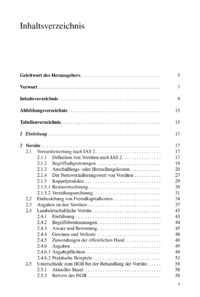 Dokument Inhaltsverzeichnis