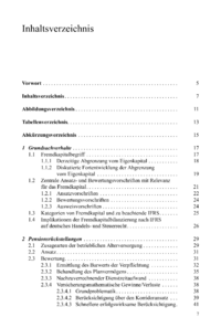 Dokument Inhaltsverzeichnis
