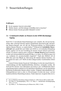 Dokument Steuerr&uuml;ckstellungen