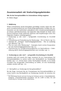Dokument Zusammenarbeit mit Strafverfolgungsbehörden