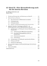 Dokument Basel II – Eine Herausforderung auch für die Interne Revision